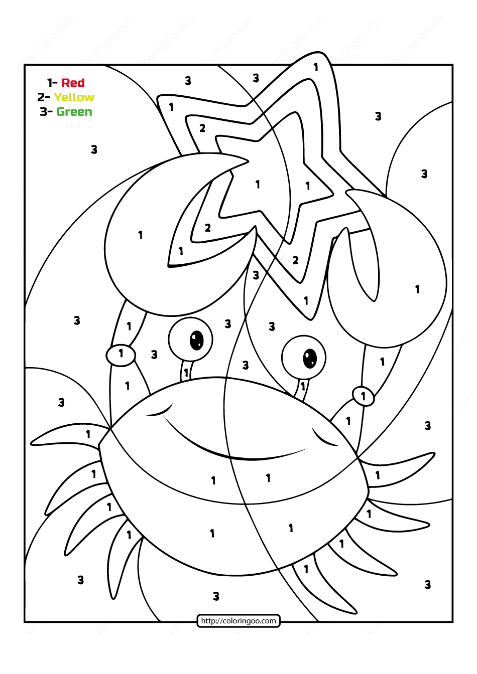 90 Printable Free Coloring By Numbers 41