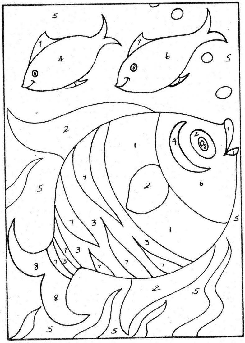 90 Printable Free Coloring By Numbers 48