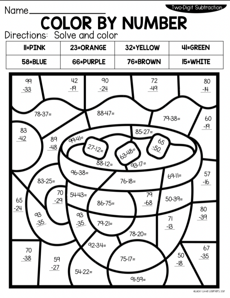 90 Printable Free Coloring By Numbers 86