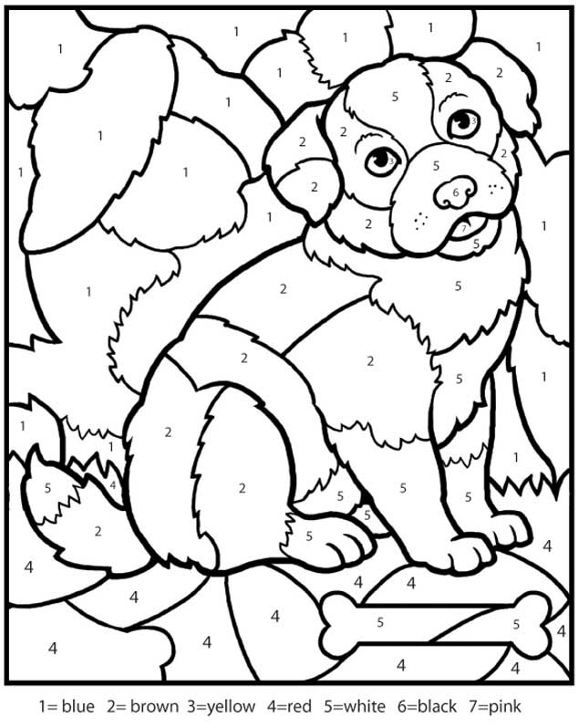 90 Printable Free Coloring By Numbers 93