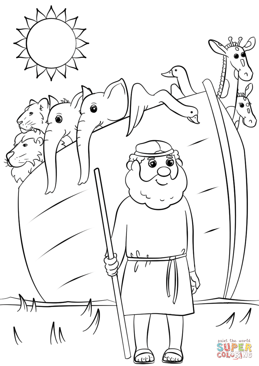 90 Printable Noahs Ark Coloring Sheet 59