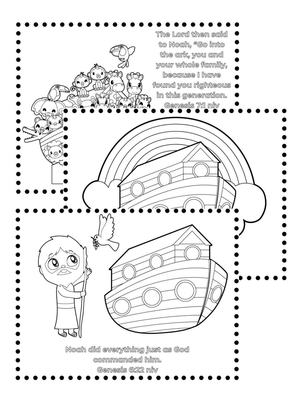 90 Printable Noahs Ark Coloring Sheet 71