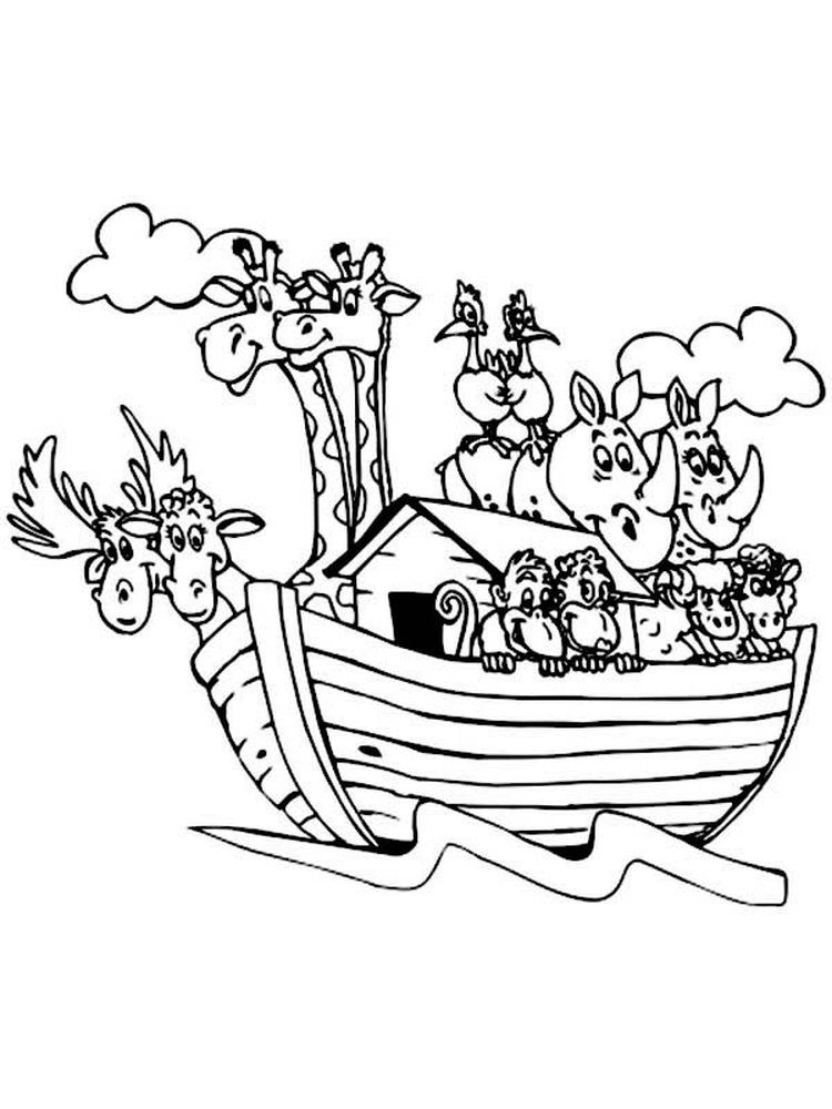 90 Printable Noahs Ark Coloring Sheet 77