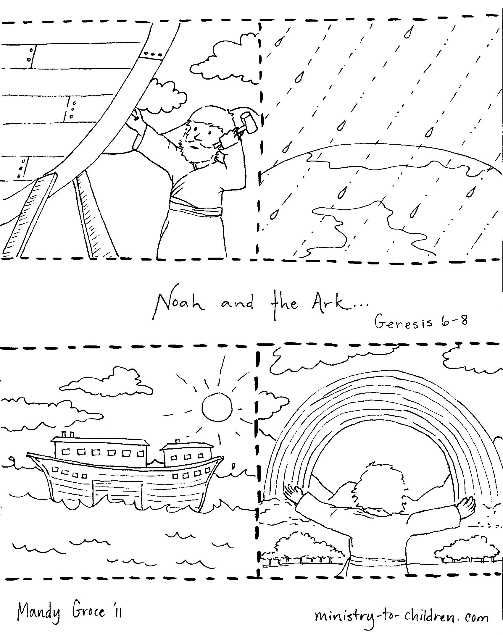 90 Printable Noahs Ark Coloring Sheet 82