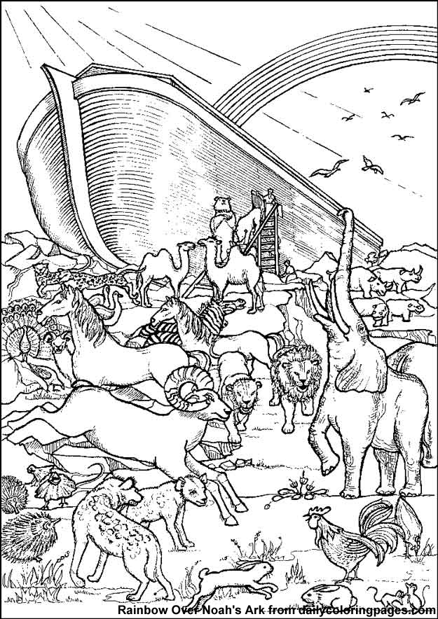 90 Printable Noahs Ark Coloring Sheet 85