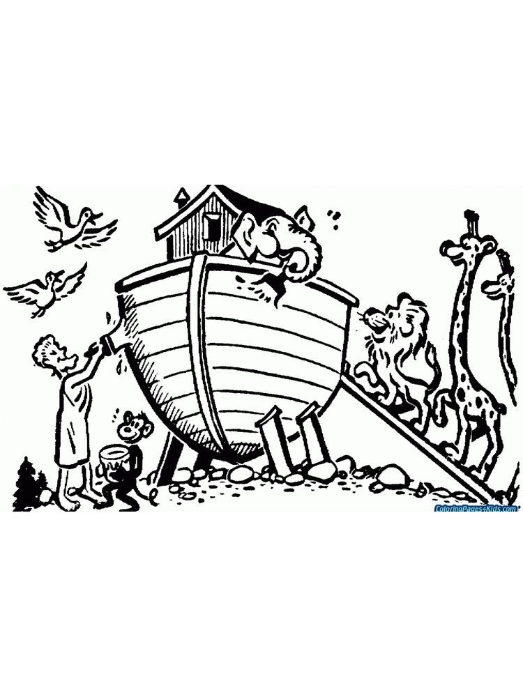 90 Printable Noahs Ark Coloring Sheet 88