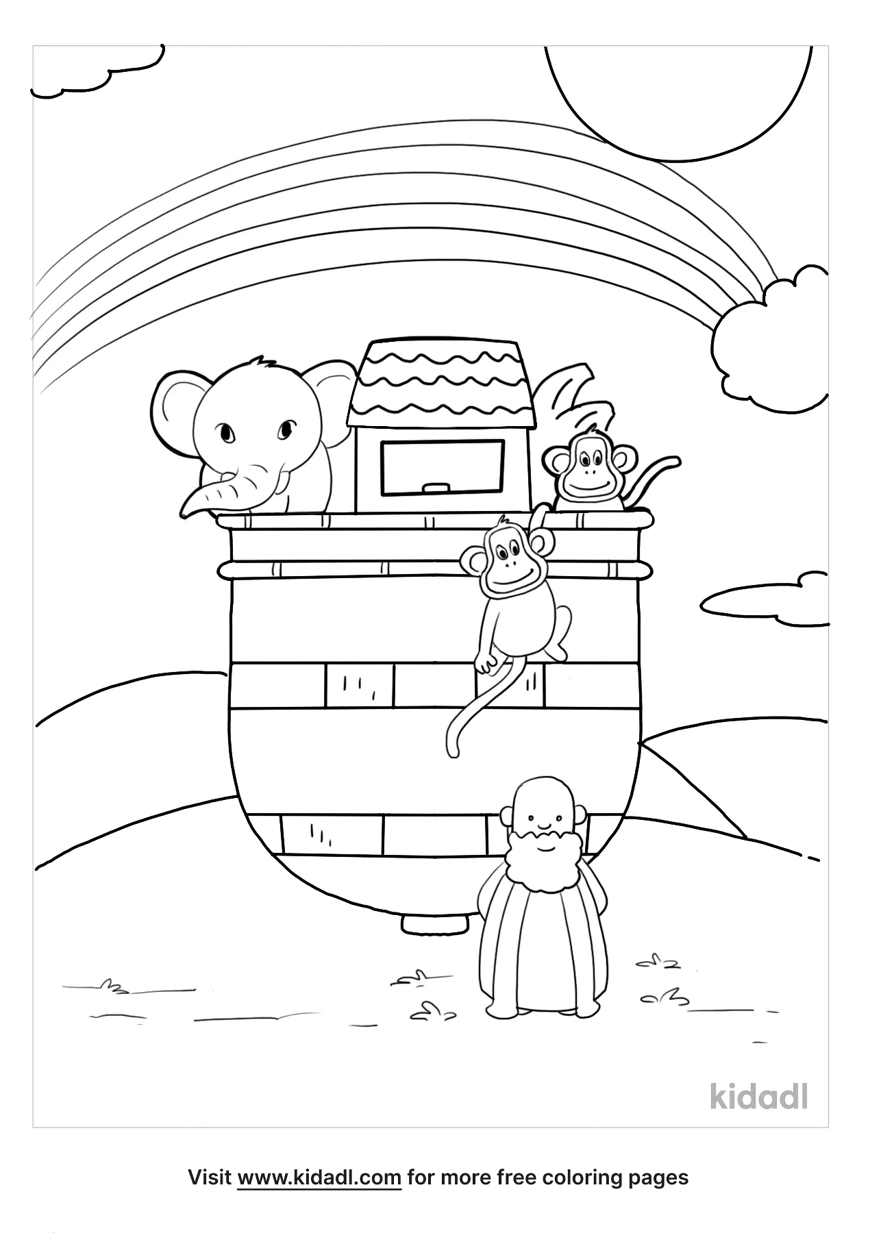 90 Printable Noahs Ark Coloring Sheet 96