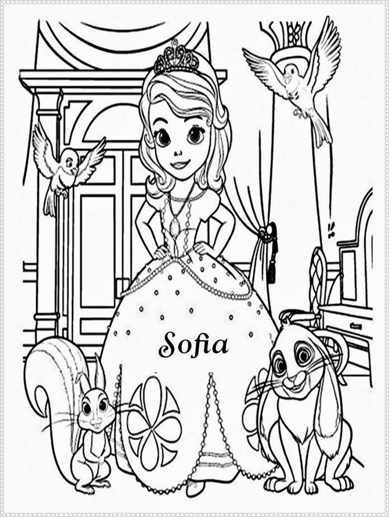 90 Printable Princes Sofia Coloring Pages 18