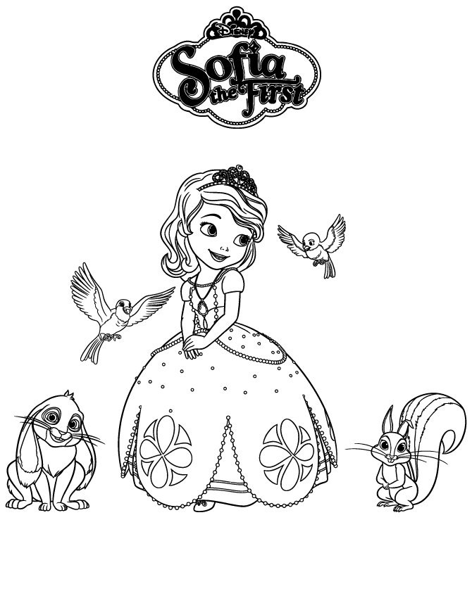 90 Printable Princes Sofia Coloring Pages 28