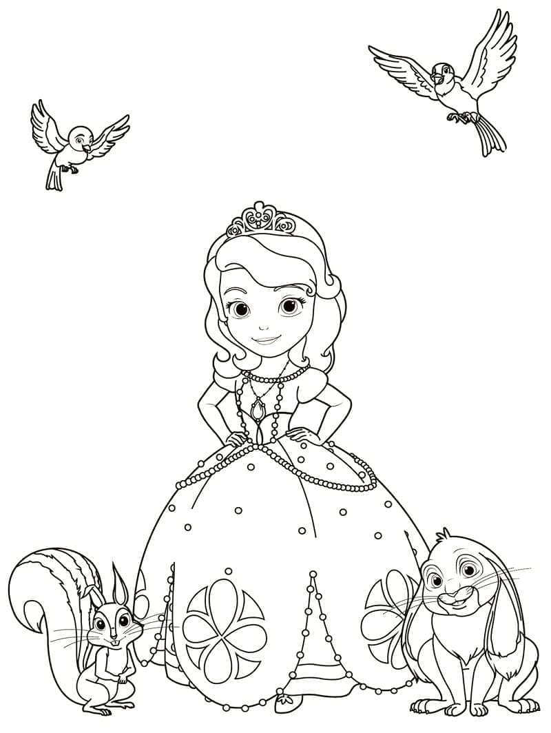 90 Printable Princes Sofia Coloring Pages 29