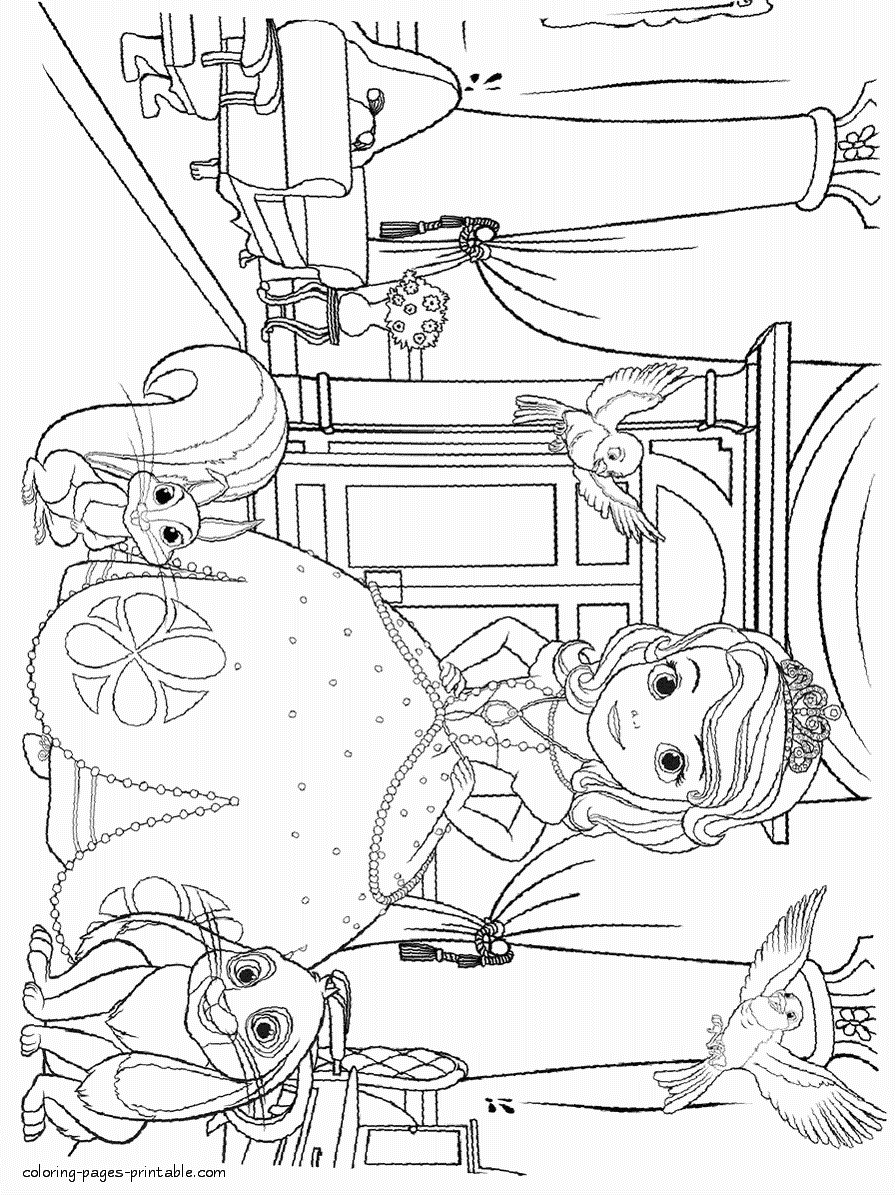 90 Printable Princes Sofia Coloring Pages 46