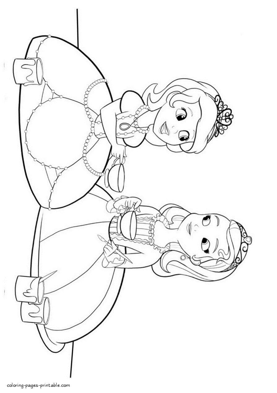 90 Printable Princes Sofia Coloring Pages 5