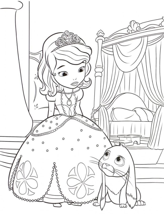 90 Printable Princes Sofia Coloring Pages 52