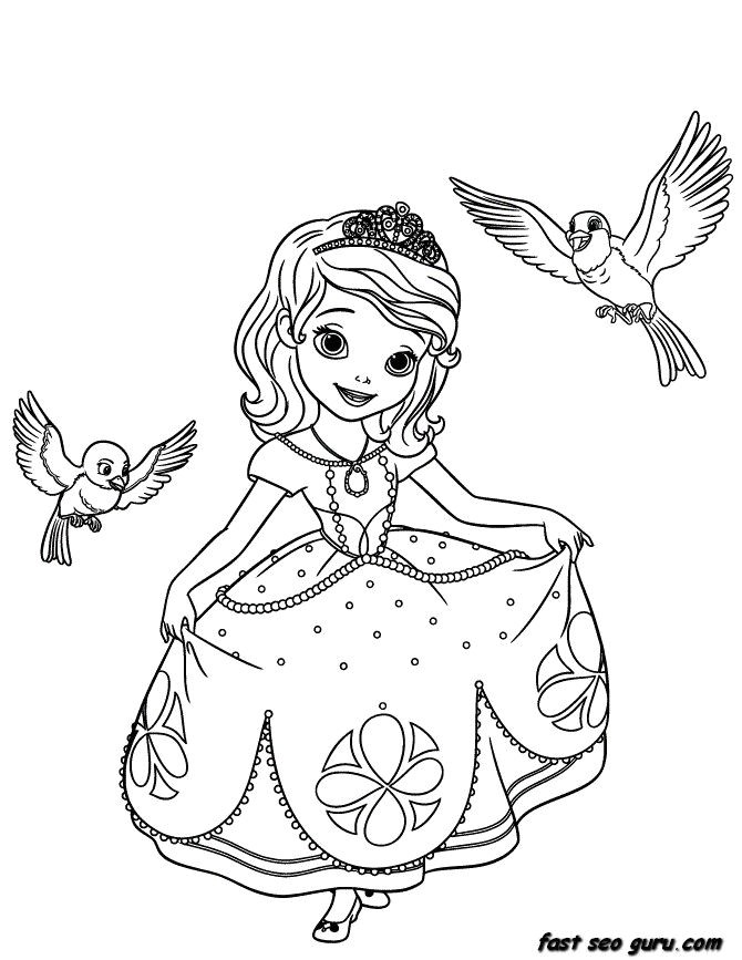 90 Printable Princes Sofia Coloring Pages 62