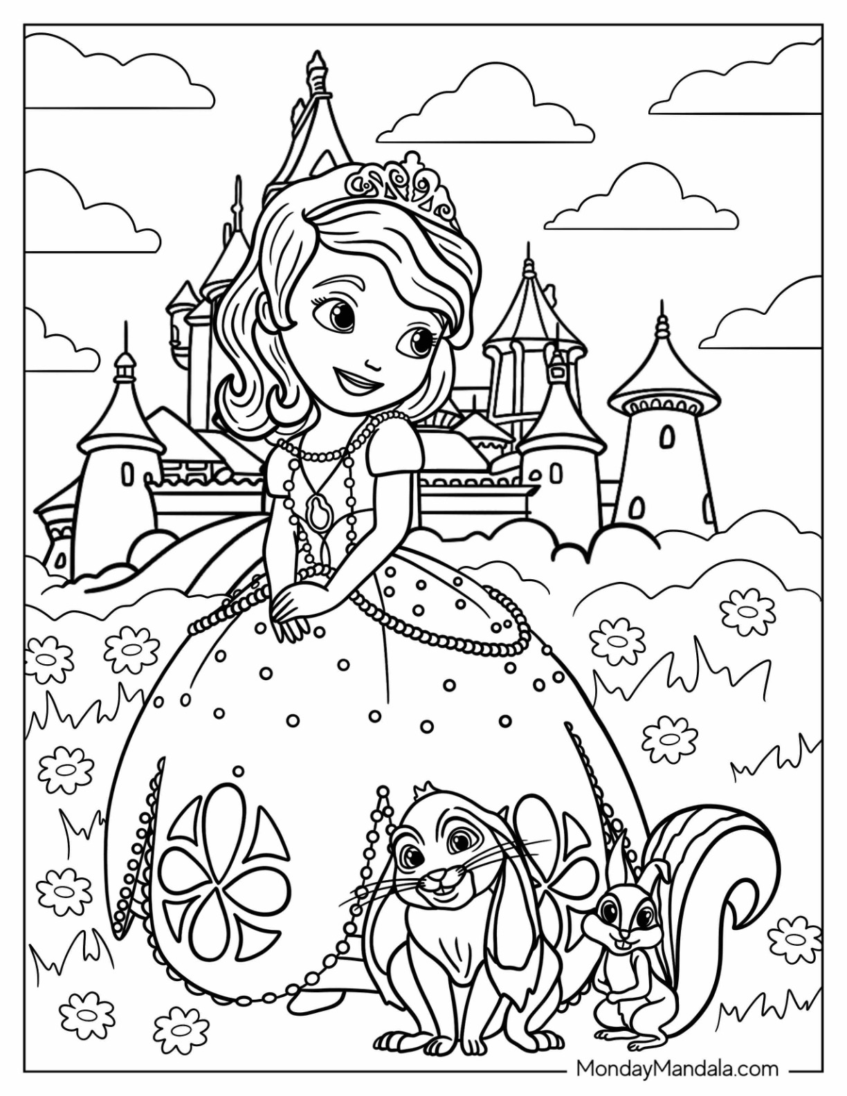 90 Printable Princes Sofia Coloring Pages 83