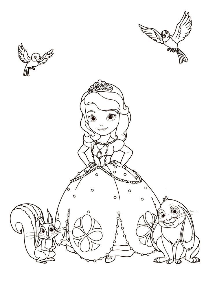 90 Printable Princes Sofia Coloring Pages 85