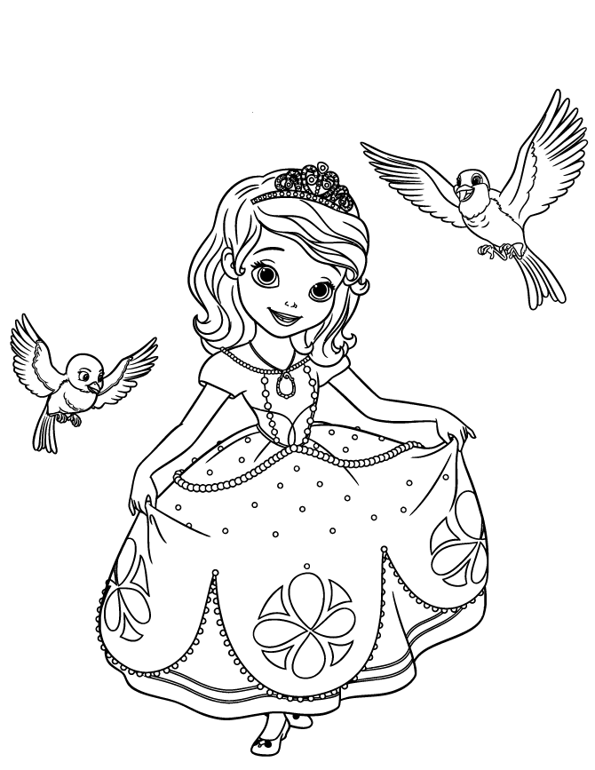 90 Printable Princes Sofia Coloring Pages 88