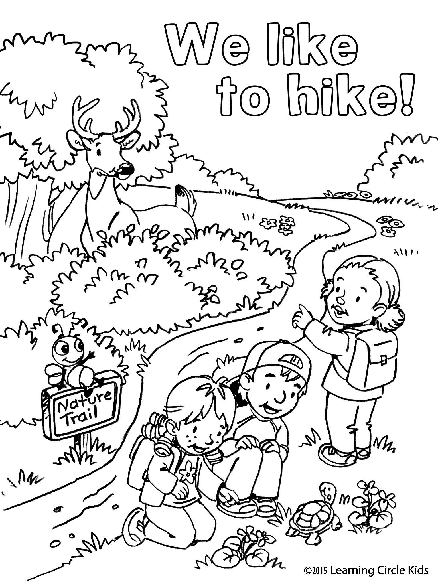 90 Printable Summer Hike Coloring Pages 1