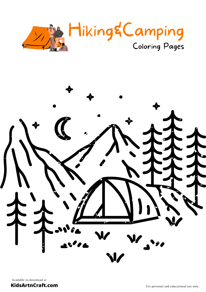 90 Printable Summer Hike Coloring Pages 33