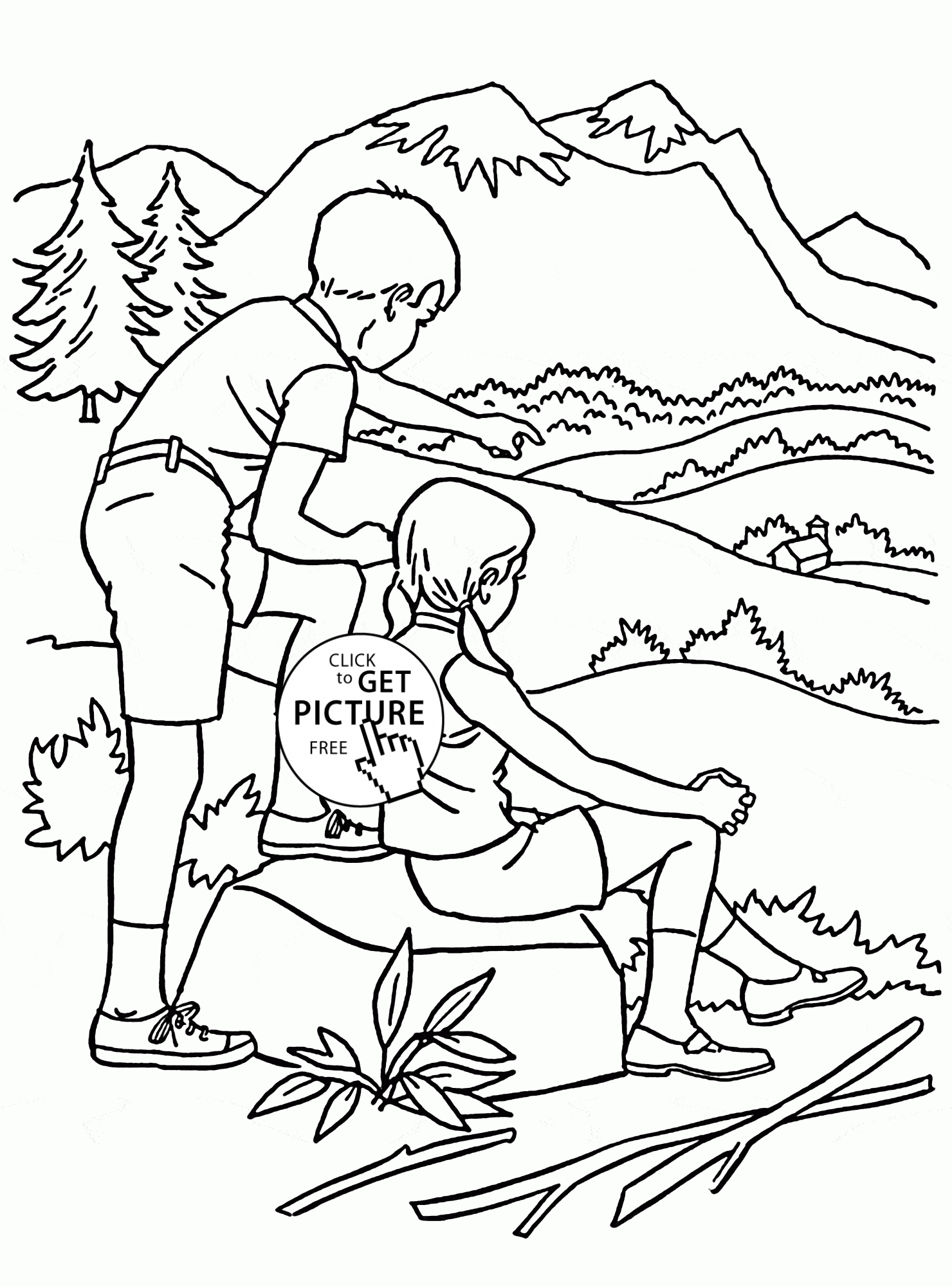 90 Printable Summer Hike Coloring Pages 39