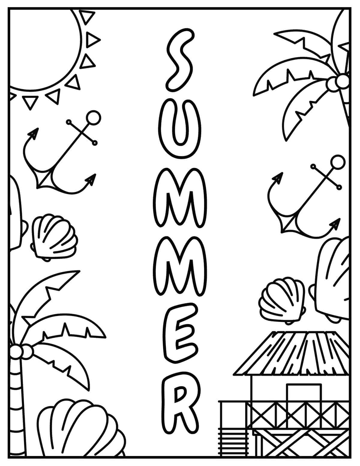 90 Printable Summer Hike Coloring Pages 55