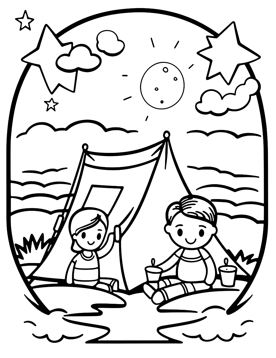 90 Printable Summer Hike Coloring Pages 68