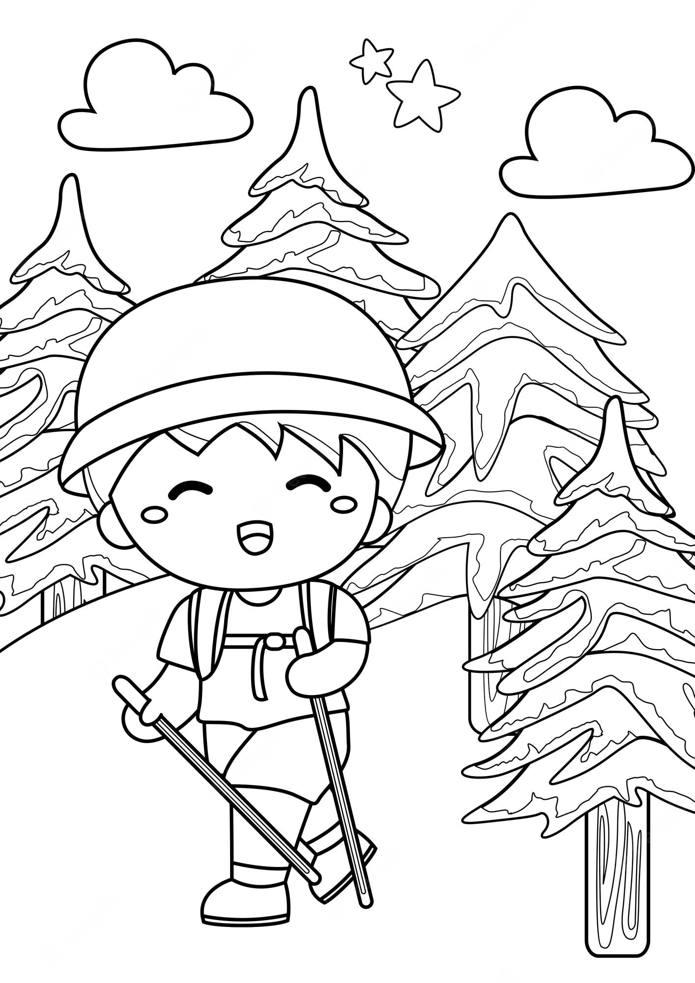 90 Printable Summer Hike Coloring Pages 72