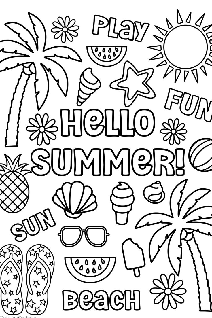 90 Printable Summer Hike Coloring Pages 84