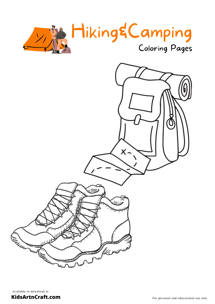 90 Printable Summer Hike Coloring Pages 88