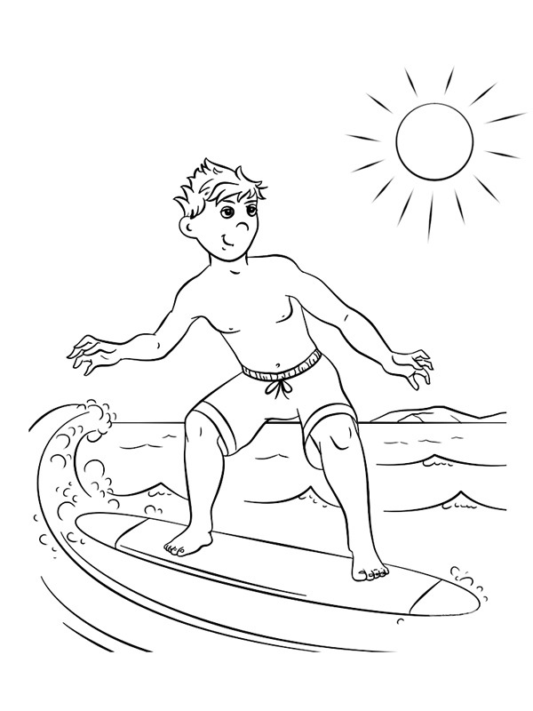 90 Printable Surf Contest Coloring Pages 13