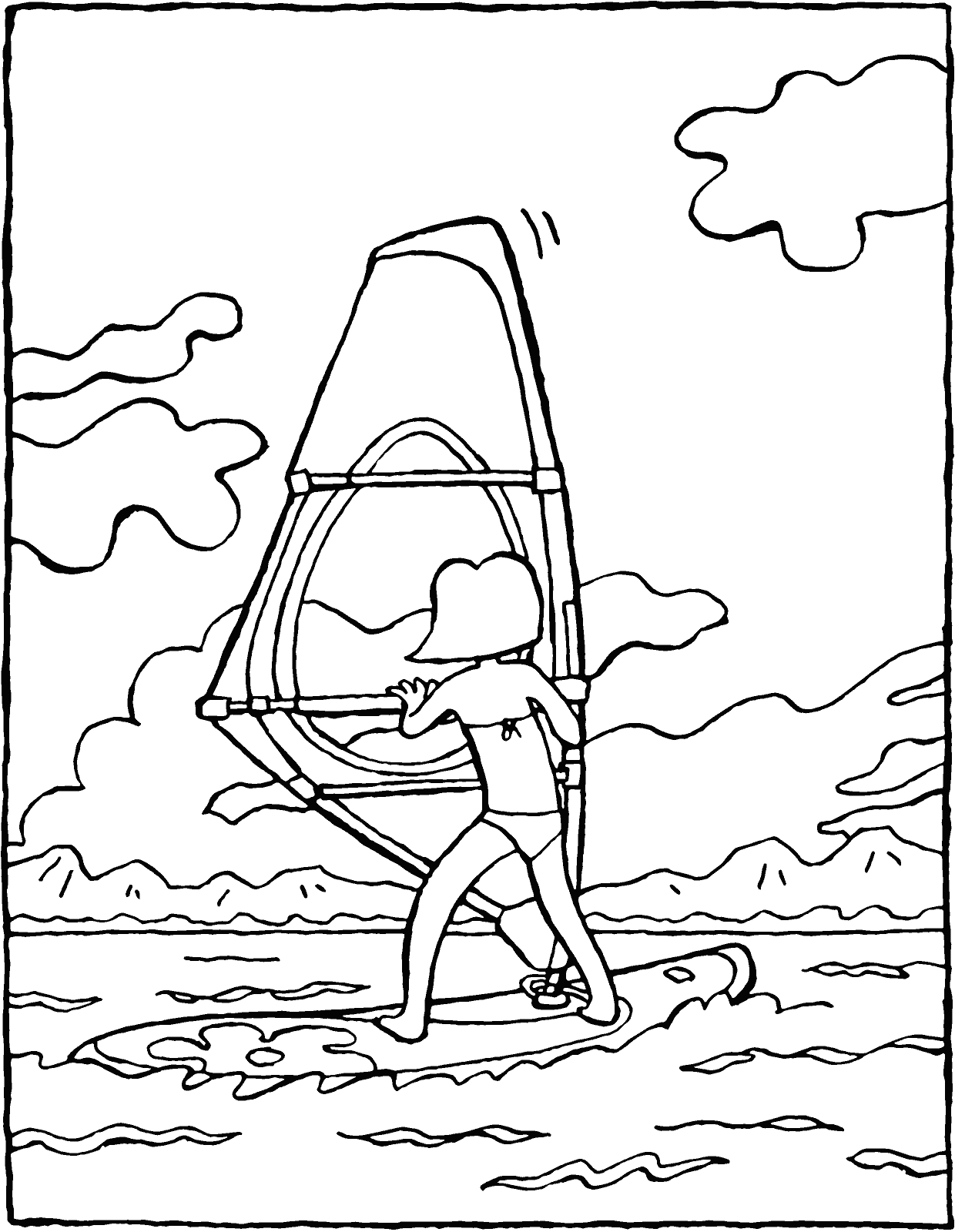 90 Printable Surf Contest Coloring Pages 17