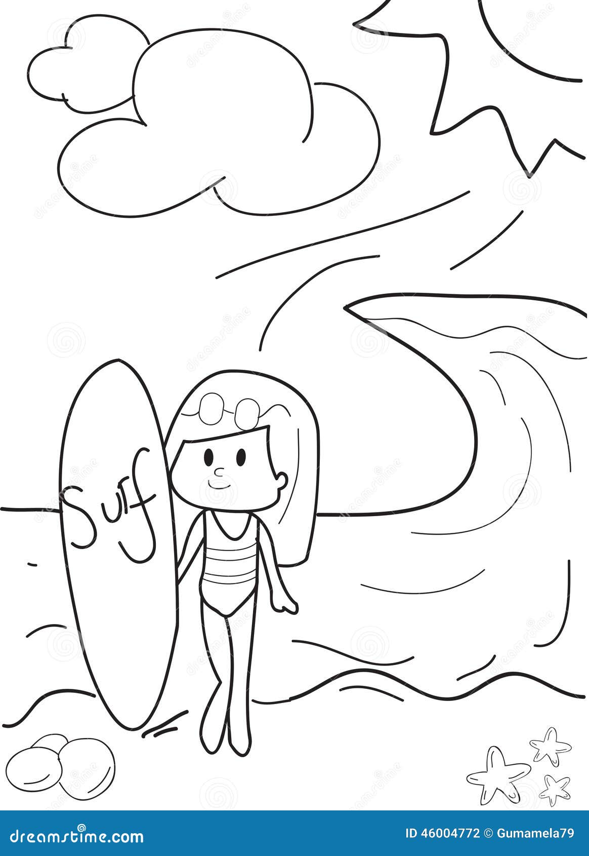 90 Printable Surf Contest Coloring Pages 30