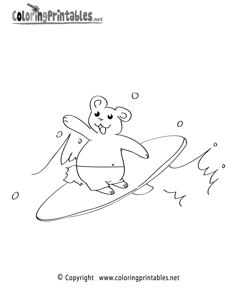 90 Printable Surf Contest Coloring Pages 45