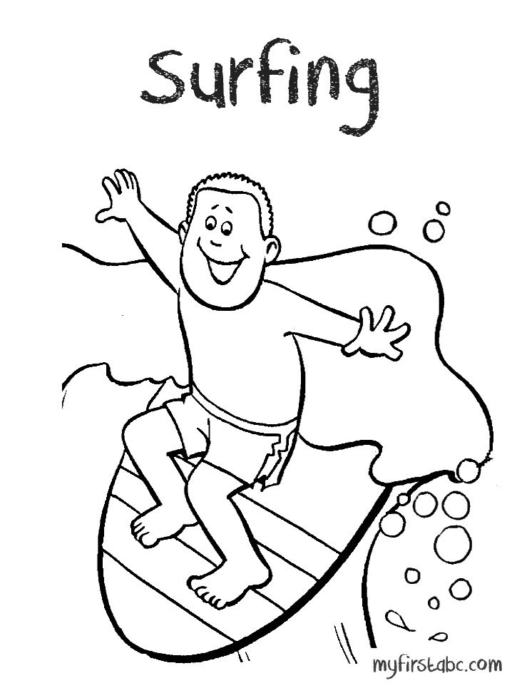 90 Printable Surf Contest Coloring Pages 49