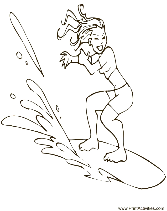 90 Printable Surf Contest Coloring Pages 59