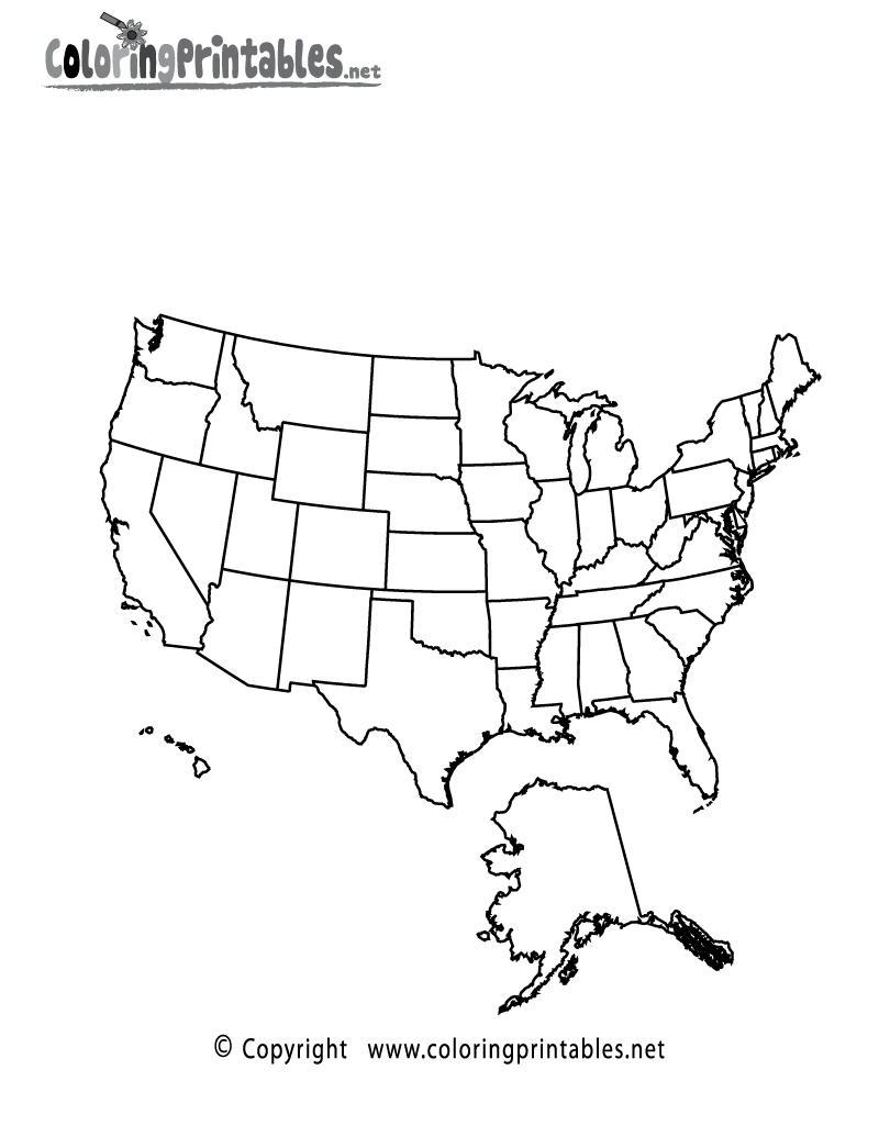 90 Printable Usa Map For Coloring 1