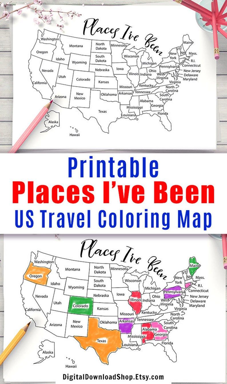 90 Printable Usa Map For Coloring 13