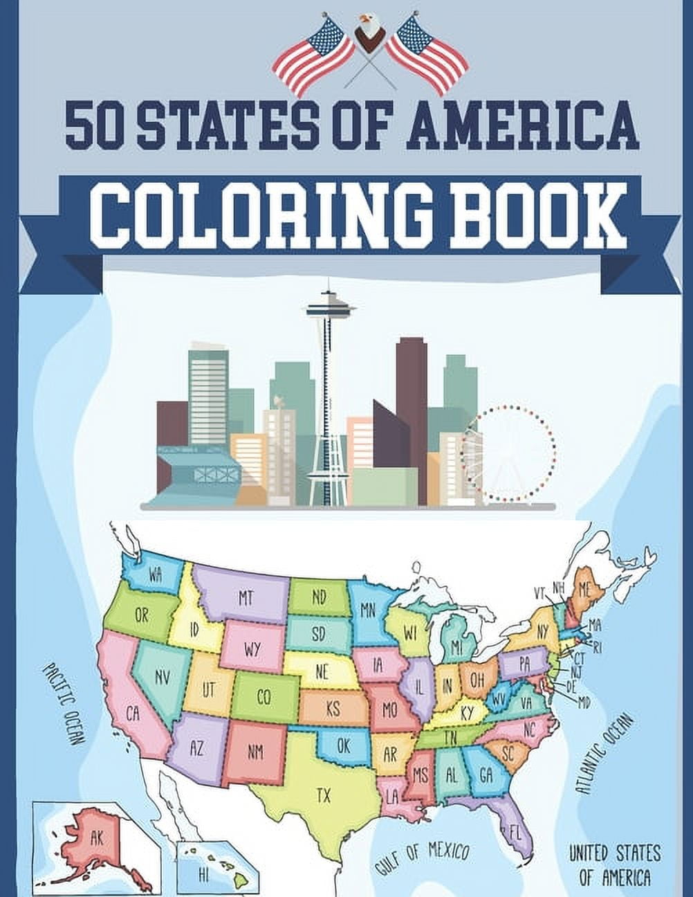 90 Printable Usa Map For Coloring 14