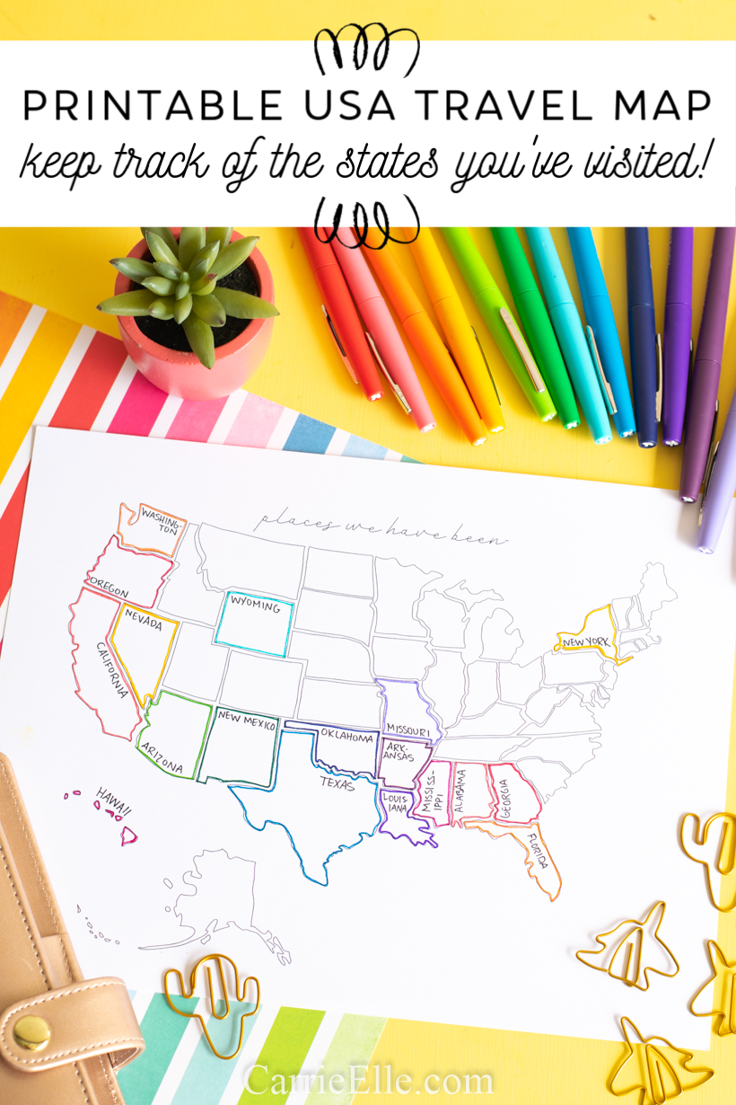 90 Printable Usa Map For Coloring 50