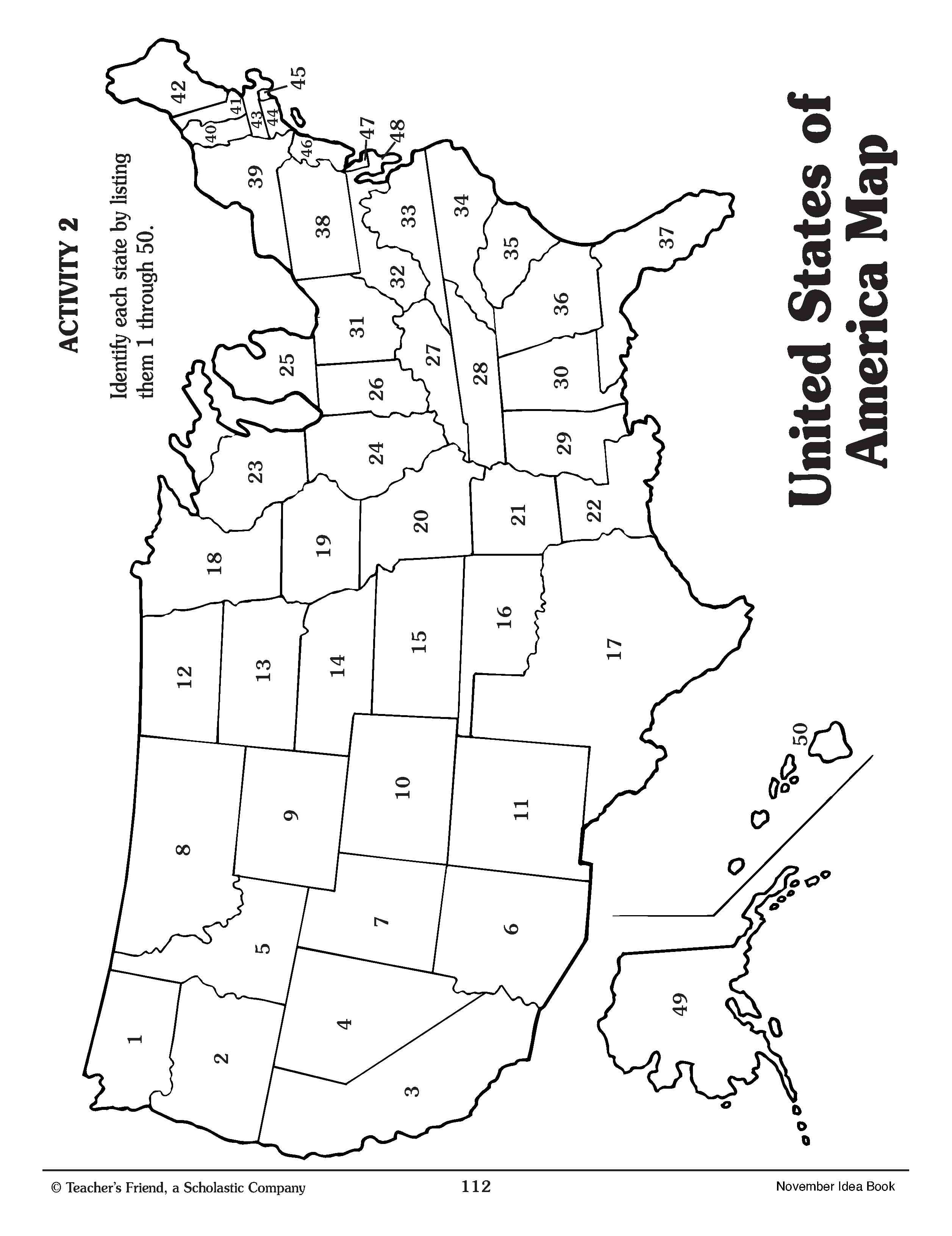 90 Printable Usa Map For Coloring 69