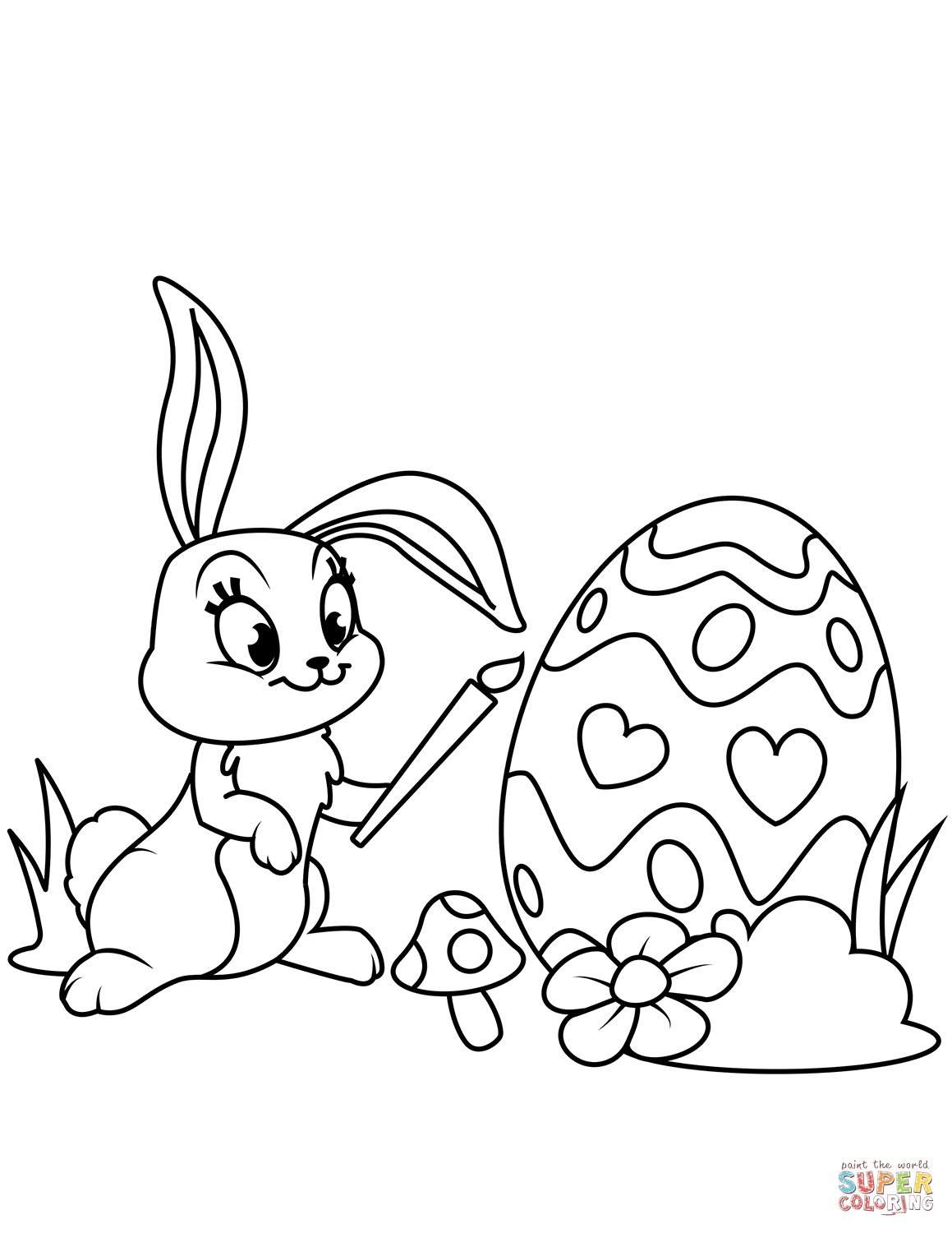 Get 85 Easy Easter Egg Coloring Pages Ideas 19