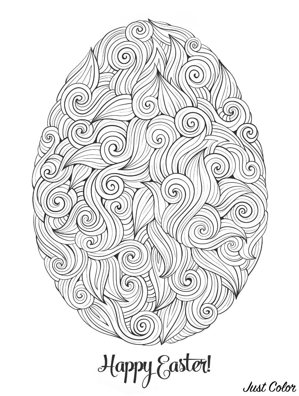 Get 85 Easy Easter Egg Coloring Pages Ideas 20