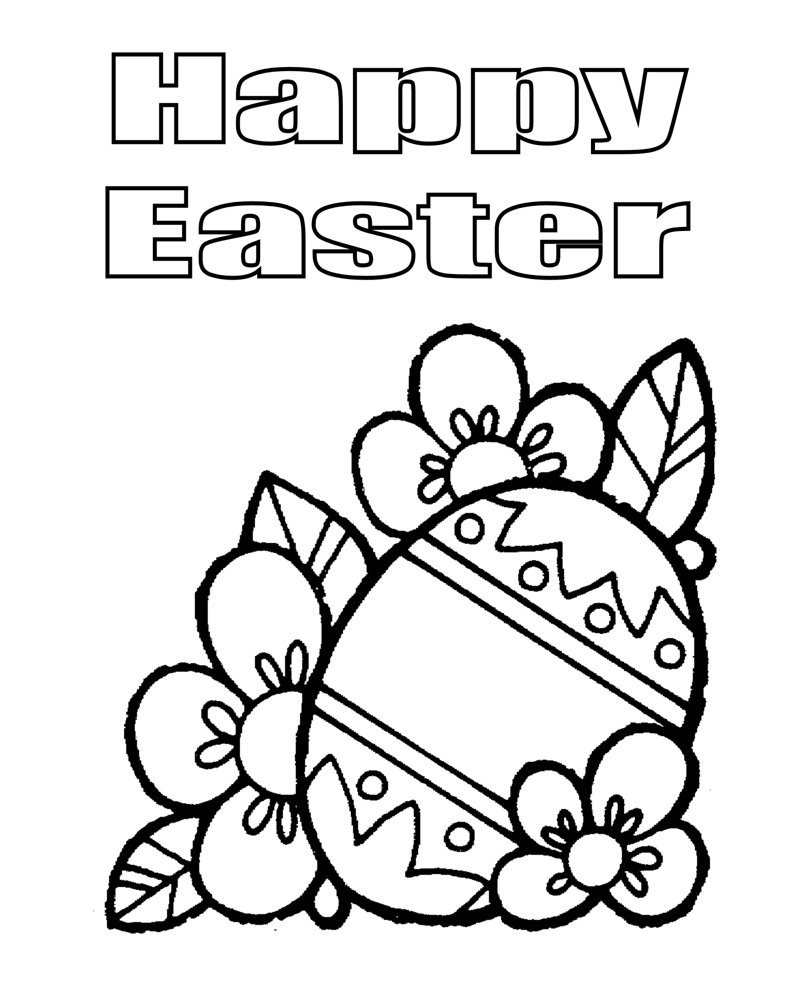 Get 85 Easy Easter Egg Coloring Pages Ideas 3