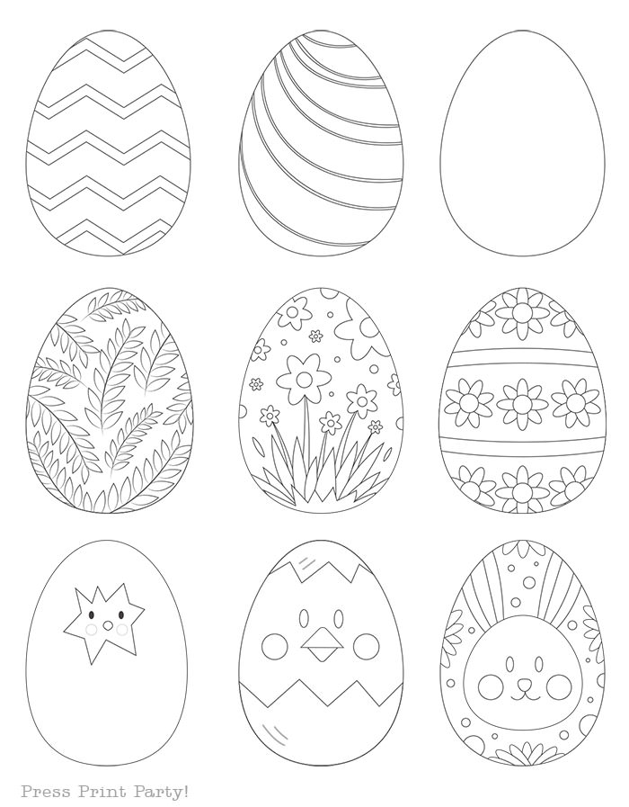 Get 85 Easy Easter Egg Coloring Pages Ideas 36