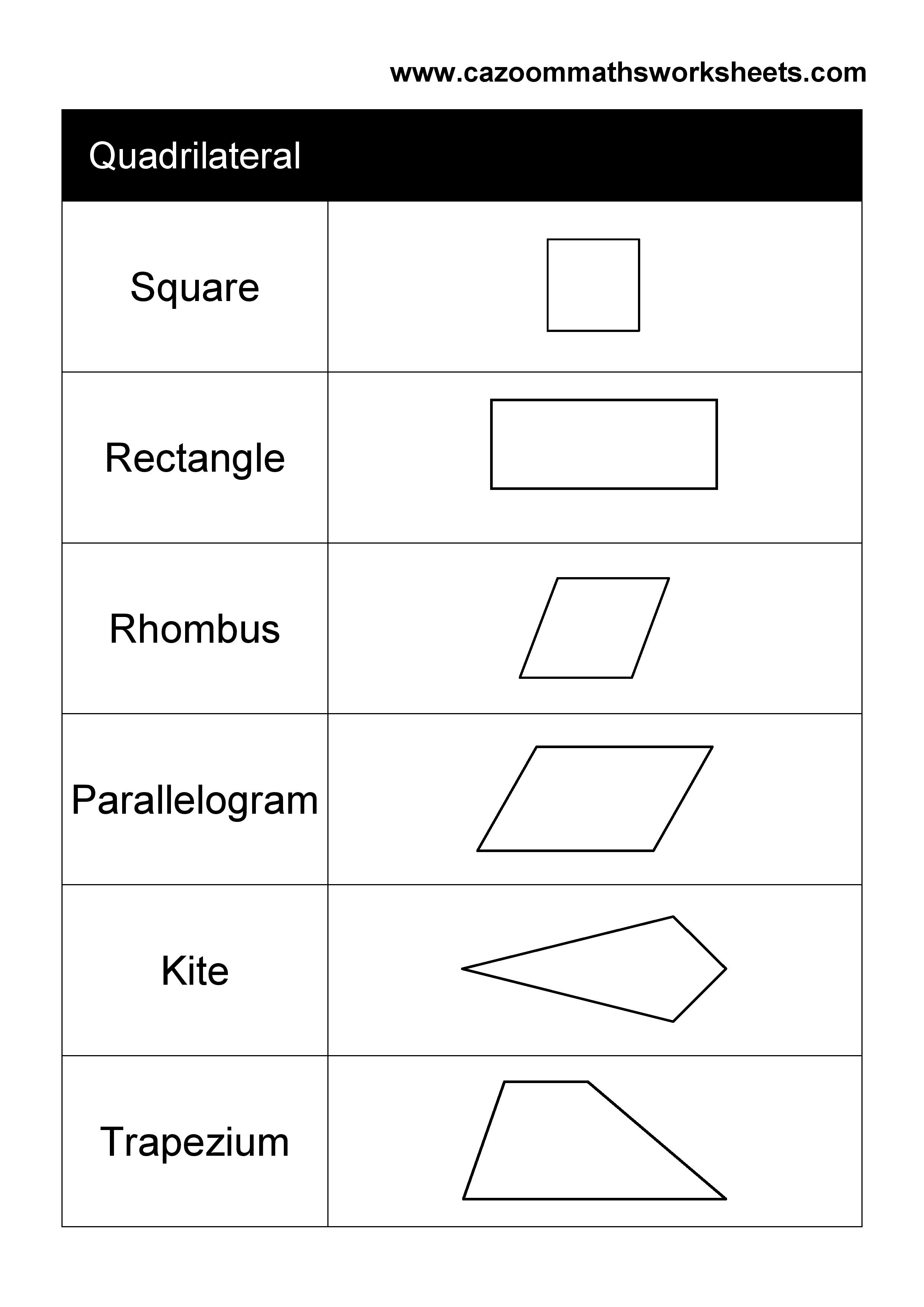 Get 85 Quadrilaterals Coloring Activity Ideas 27