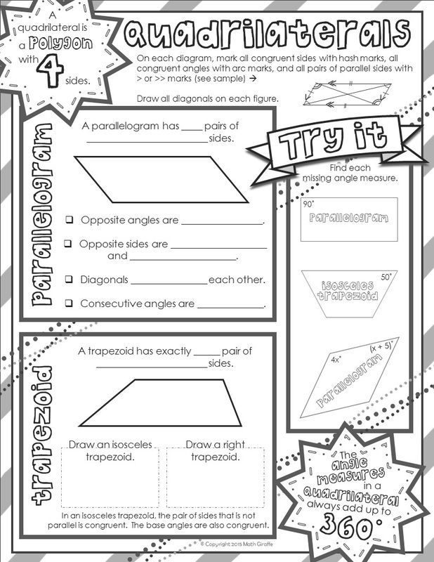 Get 85 Quadrilaterals Coloring Activity Ideas 28