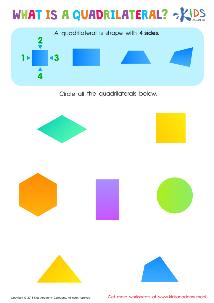 Get 85 Quadrilaterals Coloring Activity Ideas 39