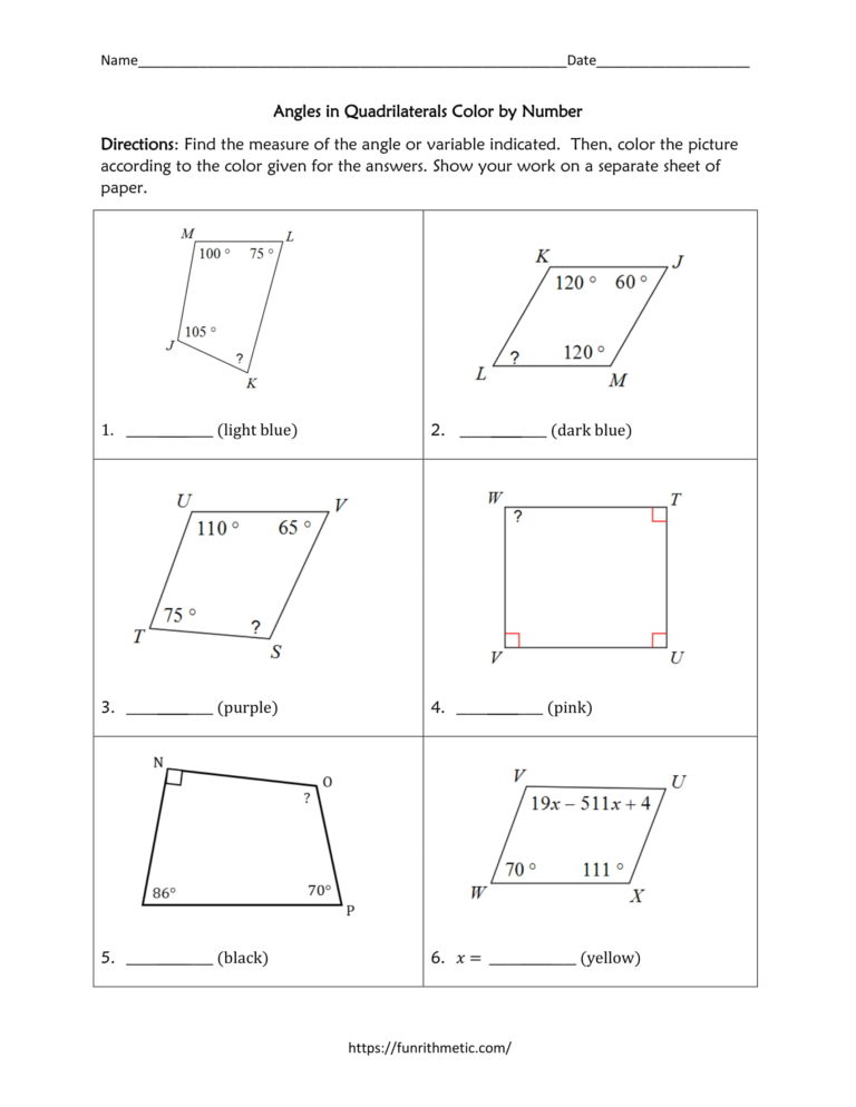 Get 85 Quadrilaterals Coloring Activity Ideas 53