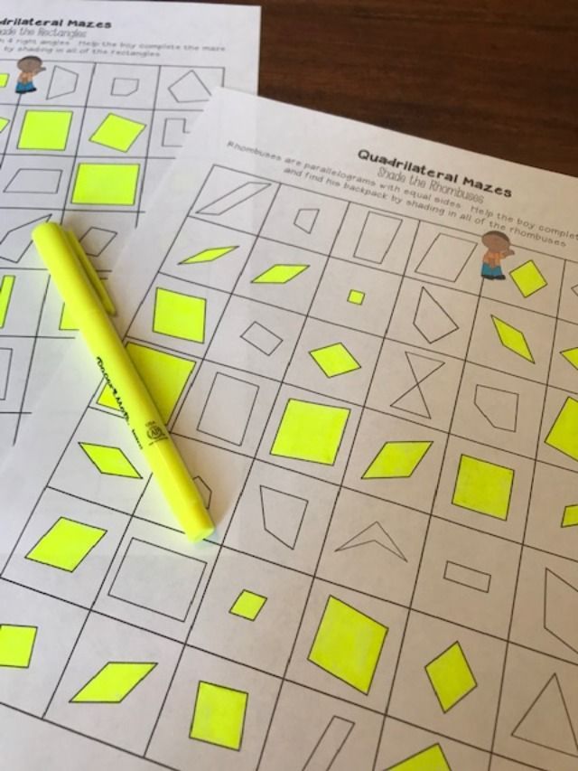 Get 85 Quadrilaterals Coloring Activity Ideas 64