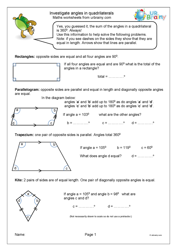 Get 85 Quadrilaterals Coloring Activity Ideas 8